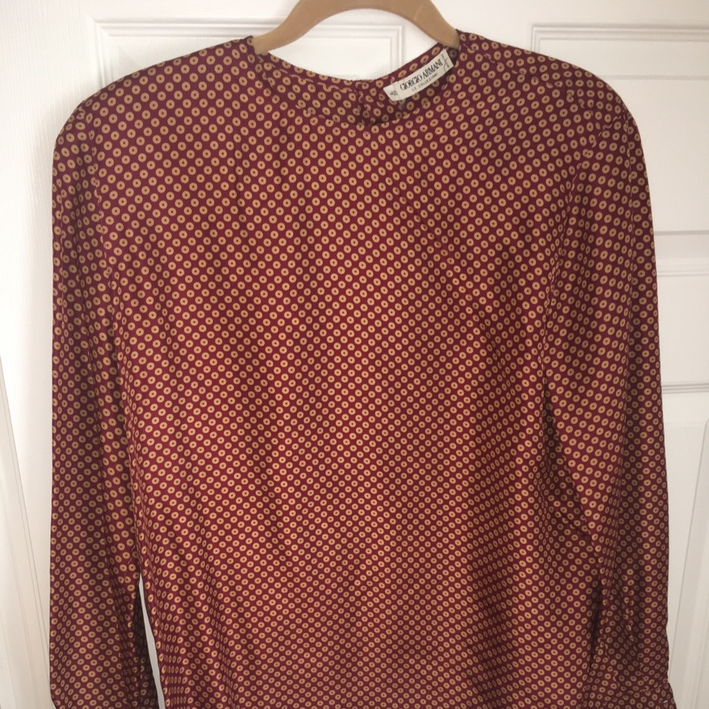 Vintage Giorgio Armani  Collezioni Blouse Sz 8